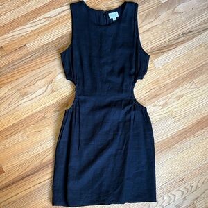 Le Lis small Black Mini Dress with Side Cutouts